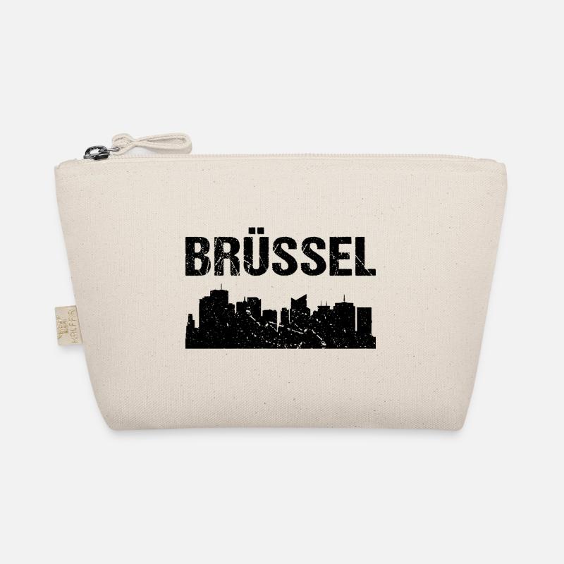 Brüssel Skyline Bio-Täschchen