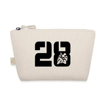 28 Motorcycle Biker - Organic Pouch - nature - Front