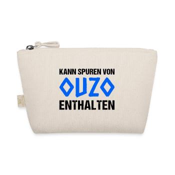 Kann Spuren Von Ouzo Enthalten - Bio-Täschchen - Natur - Vorne