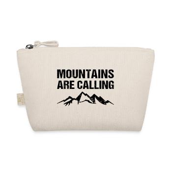Mountains Are Calling Berge Outdoor - Bio-Täschchen - Natur - Vorne