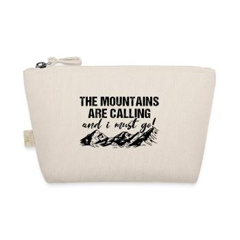 The Mountains Are Calling Hiking Mountains - Organic Pouch - nature - Front