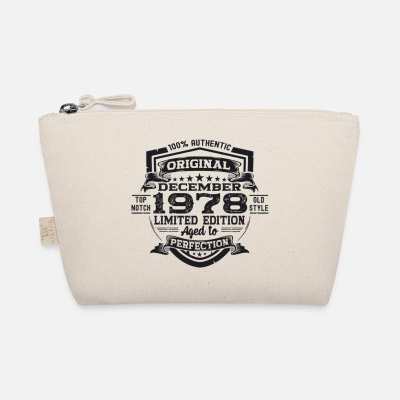 December Born 1978 44th birthday gift Organic Pouch