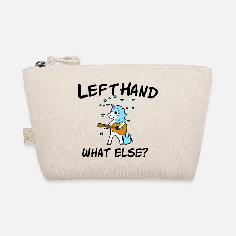 Lefthand what else? Linkshänder Gitarre Bio-Täschchen