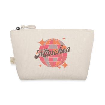 München City Retro Vintage pink party stadt - Bio-Täschchen - Natur - Vorne