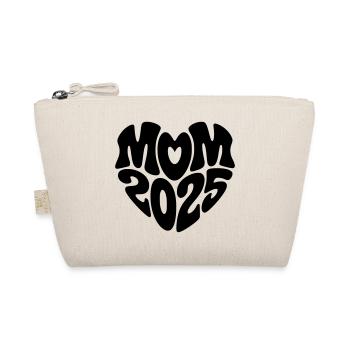 Maman 2025 Forme de coeur Maman Bébé Forme de coeur Maman 2025 - Trousse biologique - nature - Devant