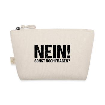 Nein! Sonst noch Fragen? - Bio-Täschchen - Natur - Vorne