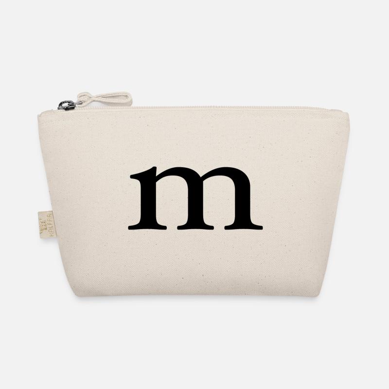 Buchstabe M - Bio-Täschchen - Natur