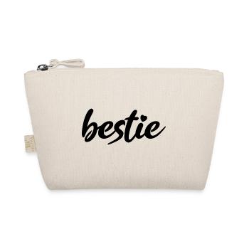 bestie Beste Bester Best Herzchen - Bio-Täschchen - Natur - Vorne