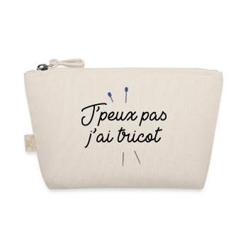 J'peux pas j'ai tricot - Trousse biologique - nature - Devant