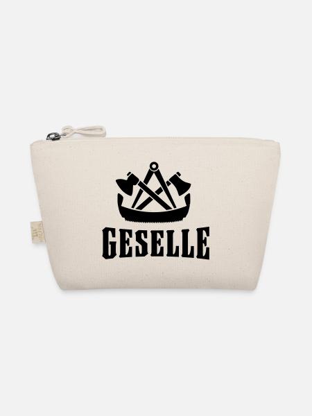 Zimmermann Zeichen Symbol Wappen Geselle Geschenk - Bio-Täschchen - Natur - Vorne