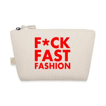 Fuck fast fashion - Bio-Täschchen - Natur - Vorne
