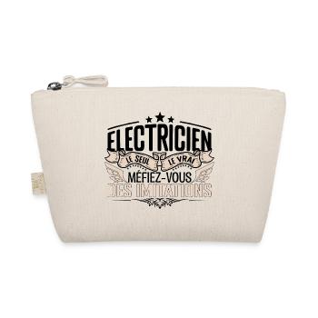 Électricien cadeau Électricien le vrai Électricien - Trousse biologique - nature - Devant