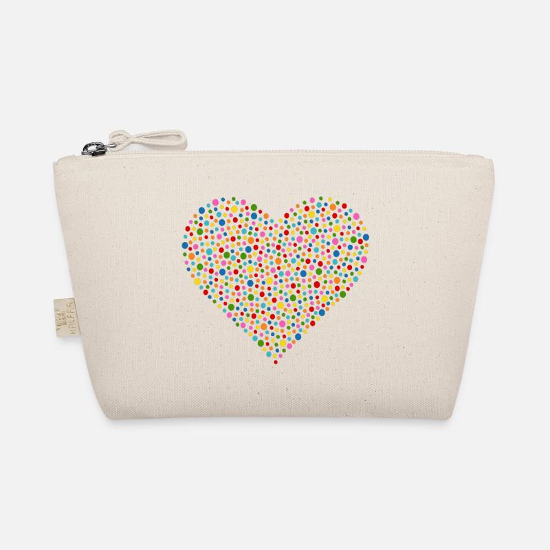 Confetti Heart Organic Pouch