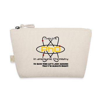 PhD Doktor anorganische Chemie Geschenk fun Idee - Bio-Täschchen - Natur - Vorne