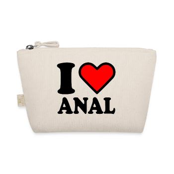 I love anal - Bio-Täschchen - Natur - Vorne