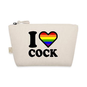 I love cock - Bio-Täschchen - Natur - Vorne