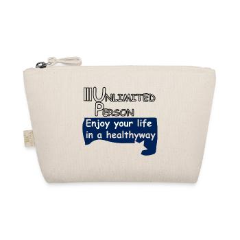 Enjoy your life in a heathyway - Organic Pouch - nature - Front