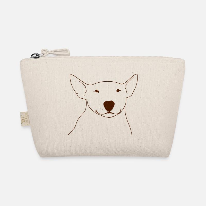 Bull Terrier, Bully Silhouette Stylized Organic Pouch