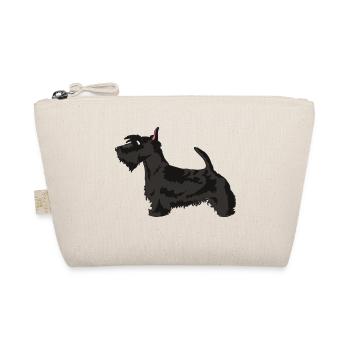 Scottish Terrier Dog - Organic Pouch - nature - Front