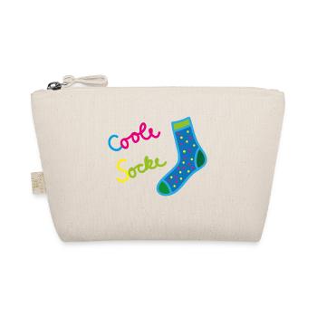 coole socke spruch - Bio-Täschchen - Natur - Vorne