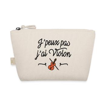 J'peux pas j'ai violon - Trousse biologique - nature - Devant