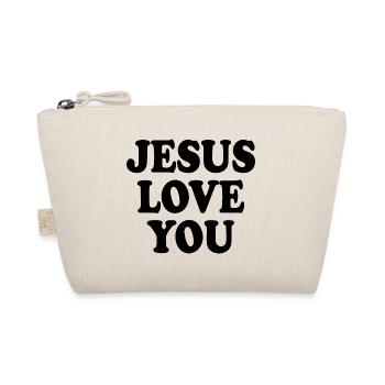 Jesus love you - Trousse biologique - nature - Devant
