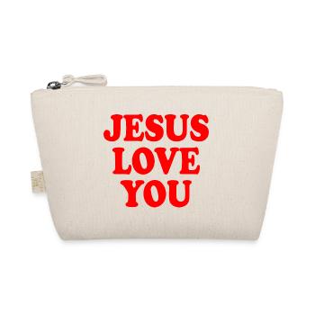 Jesus love you - Trousse biologique - nature - Devant