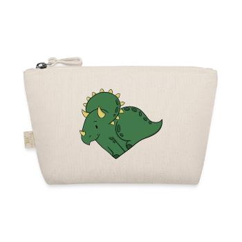 Love Triceratops - Organic Pouch - nature - Front