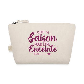 Femme enceinte - Cadeau future maman grossesse - Trousse biologique - nature - Devant