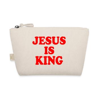 Jesus is king - Organic Pouch - nature - Front