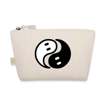 Ghost Yin Yang - Organic Pouch - nature - Front