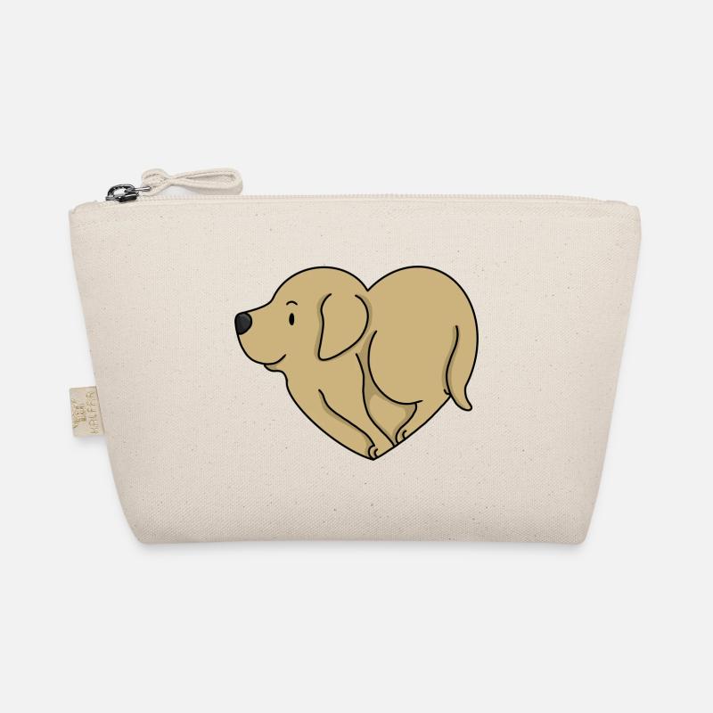 Liebe Golden Retriever - Bio-Täschchen - Natur