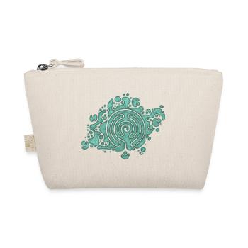 Spiritual Symbol - The Way Of Life Labyrinth 2 - Organic Pouch - nature - Front