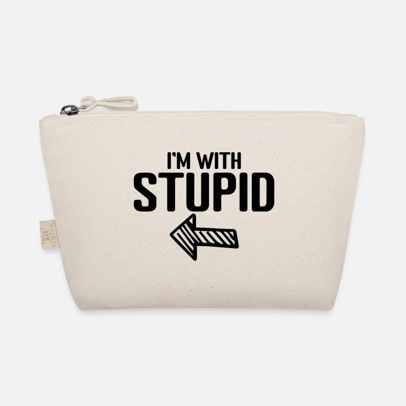 I'm With Stupid Trousse biologique