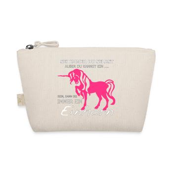Einhorn - Bio-Täschchen - Natur - Vorne