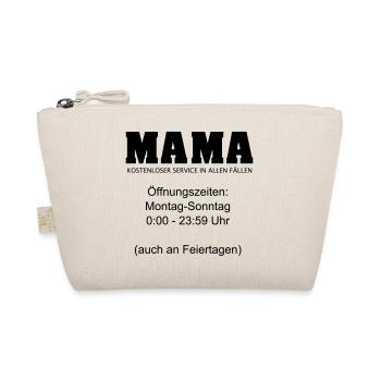 Mama Muttertag Service 24/7 1c - Bio-Täschchen - Natur - Vorne