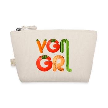 veganes T-Shirt veganes Mädchen - Bio-Täschchen - Natur - Vorne