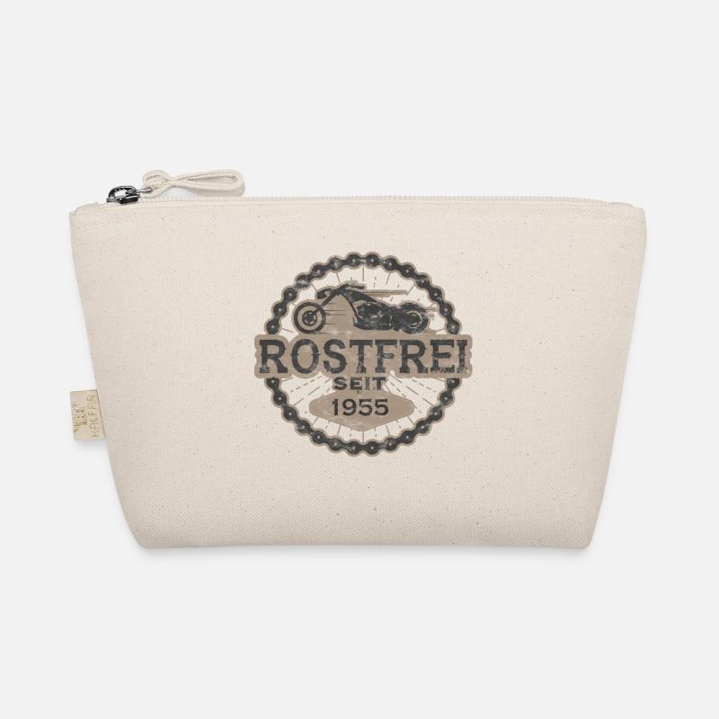 Born to ride biker oldtimer motorrad 1955 - Bio-Täschchen - Natur