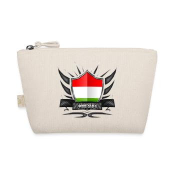 Ungarn Flagge Wappen Proud 012 - Bio-Täschchen - Natur - Vorne