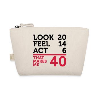 I am 40 years old, but .... - Organic Pouch - nature - Front