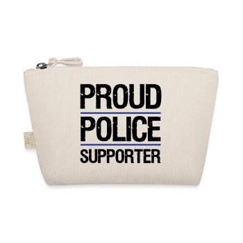Fier partisan de la police, police, policier, cadeau - Trousse biologique - nature - Devant