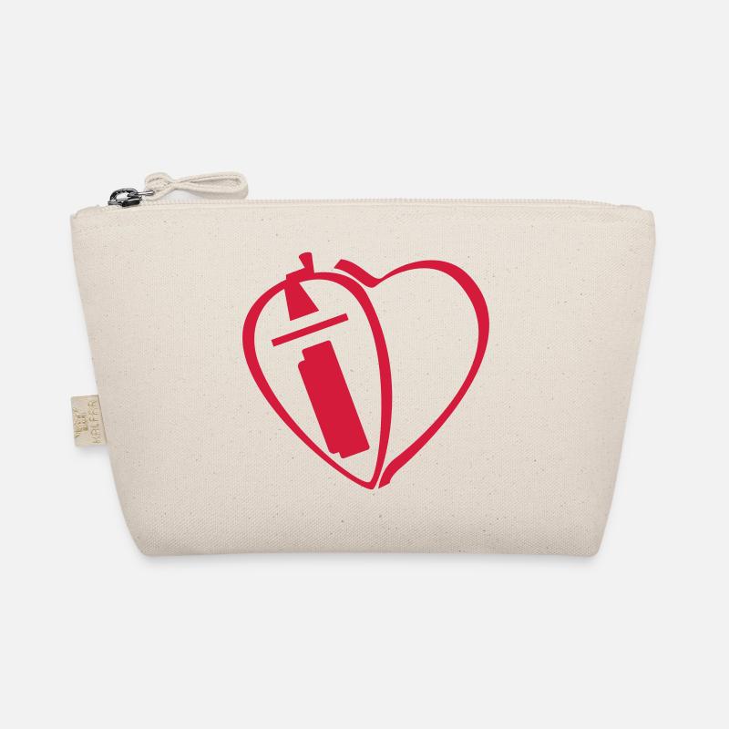 " I Love Hurdy Gurdy " (strap) Organic Pouch