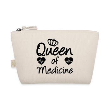 Queen of Medicine Medizin, Spruch, Geschenk - Organic Pouch - nature - Front