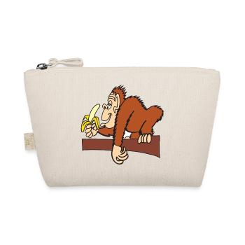 AFFE MIT BANANE! - Bio-Täschchen - Natur - Vorne
