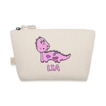 enfant drôle dinosaure cadeau Lia anniversaire Ko - Trousse biologique - nature - Devant