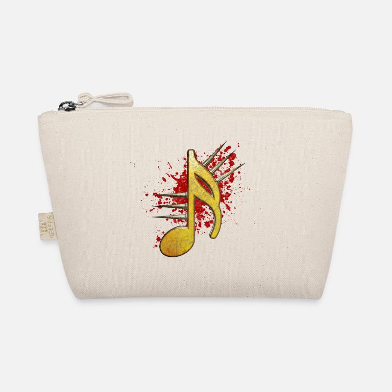 Musical note with spikes Organic Pouch