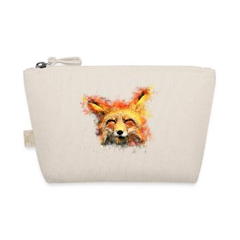 gxp fuchs fox wochenende splatter watercolor - Bio-Täschchen - Natur - Vorne
