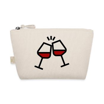 Cheers with wine glasses - Organic Pouch - nature - Front