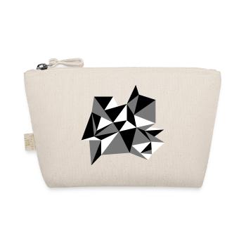 form muster dreiecke design origami cool papier 3c - Bio-Täschchen - Natur - Vorne