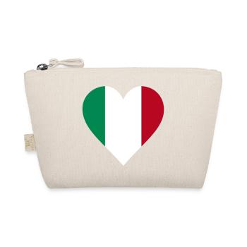 italien herz - Organic Pouch - nature - Front